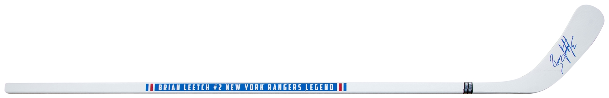 Brian Leetch Signed New York Rangers Stat Hockey Stick (JSA)